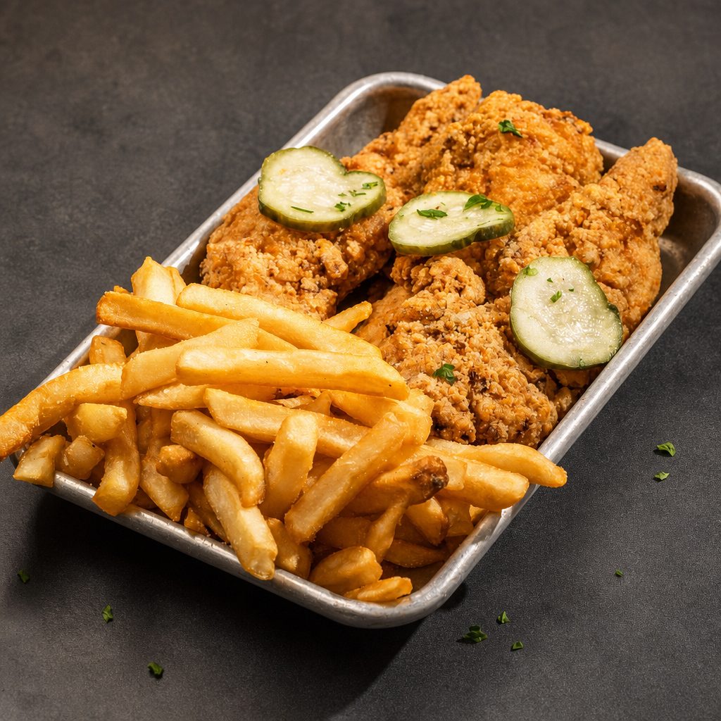3 Chicken Tenders w/ Fries.