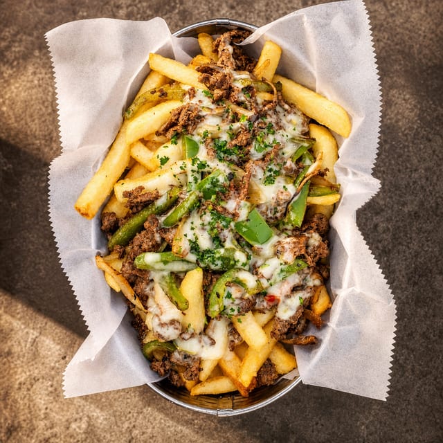 Steak Bomb Fries.