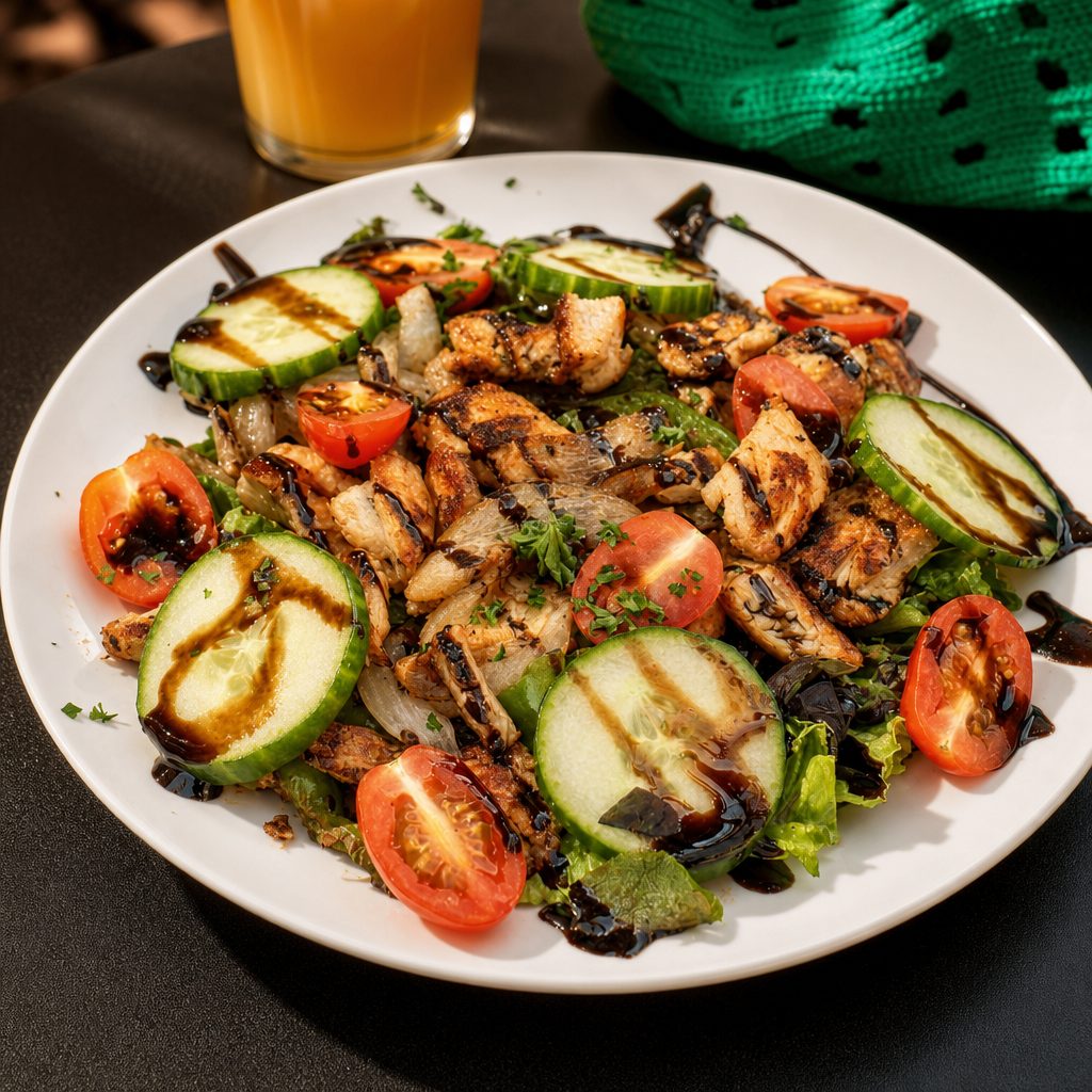 Chicken Kabob Salad.