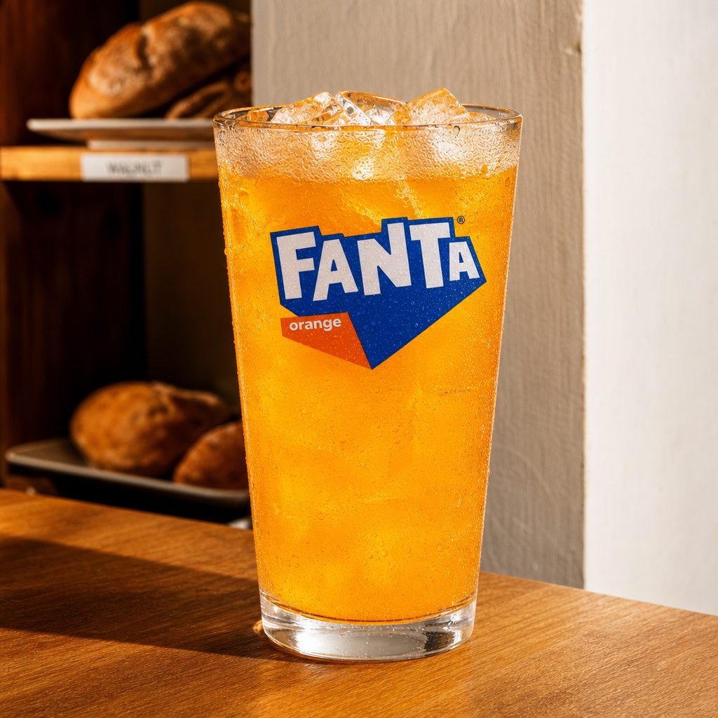 Fanta Orange Soda.